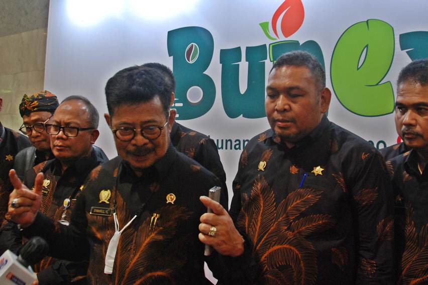 Menteri pertanian saat di Perkebunan Expo